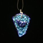 Kiln-Fired Free-Form Dichroic Glass Necklace