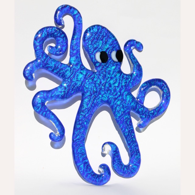 Installations- Glass Art Octopus